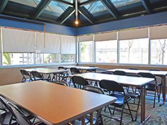 Covered Bridge Clubhouse with 5 tables